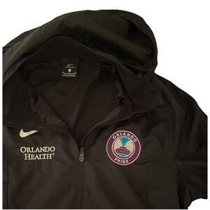 Nike Orlando Pride Women's Size XL Black Jacket Hoodie Nike Shield NWSL Soccer
